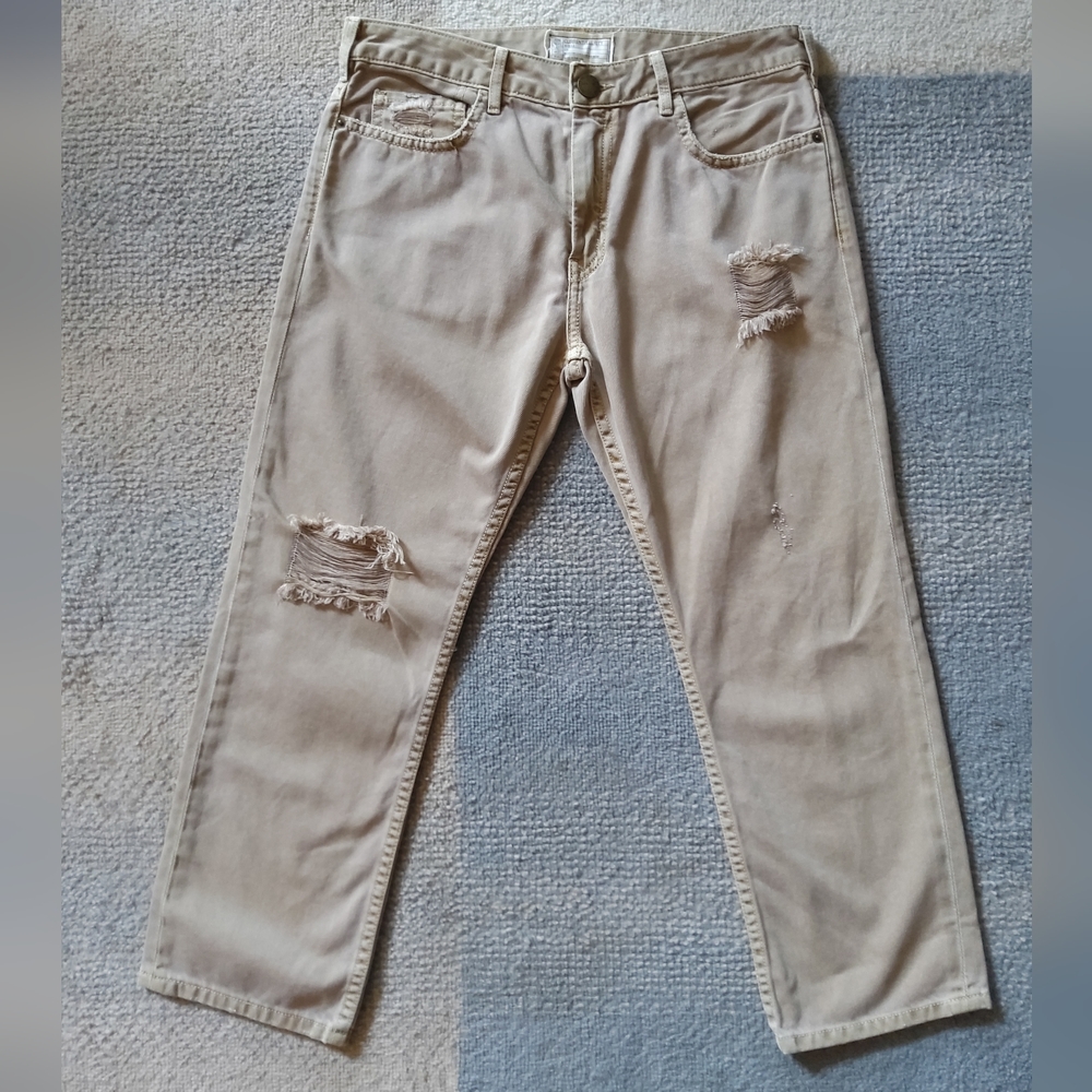 Current/Elliott Sample Distressed Capri Jeans - 31 - image 2